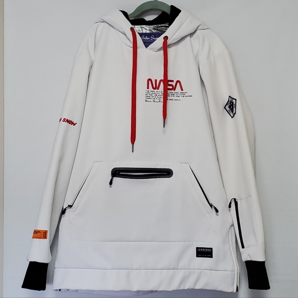 JOHN SNOW Ski & Snowboard Winter Jacket NASA Style Large Unisex Warm Waterproof